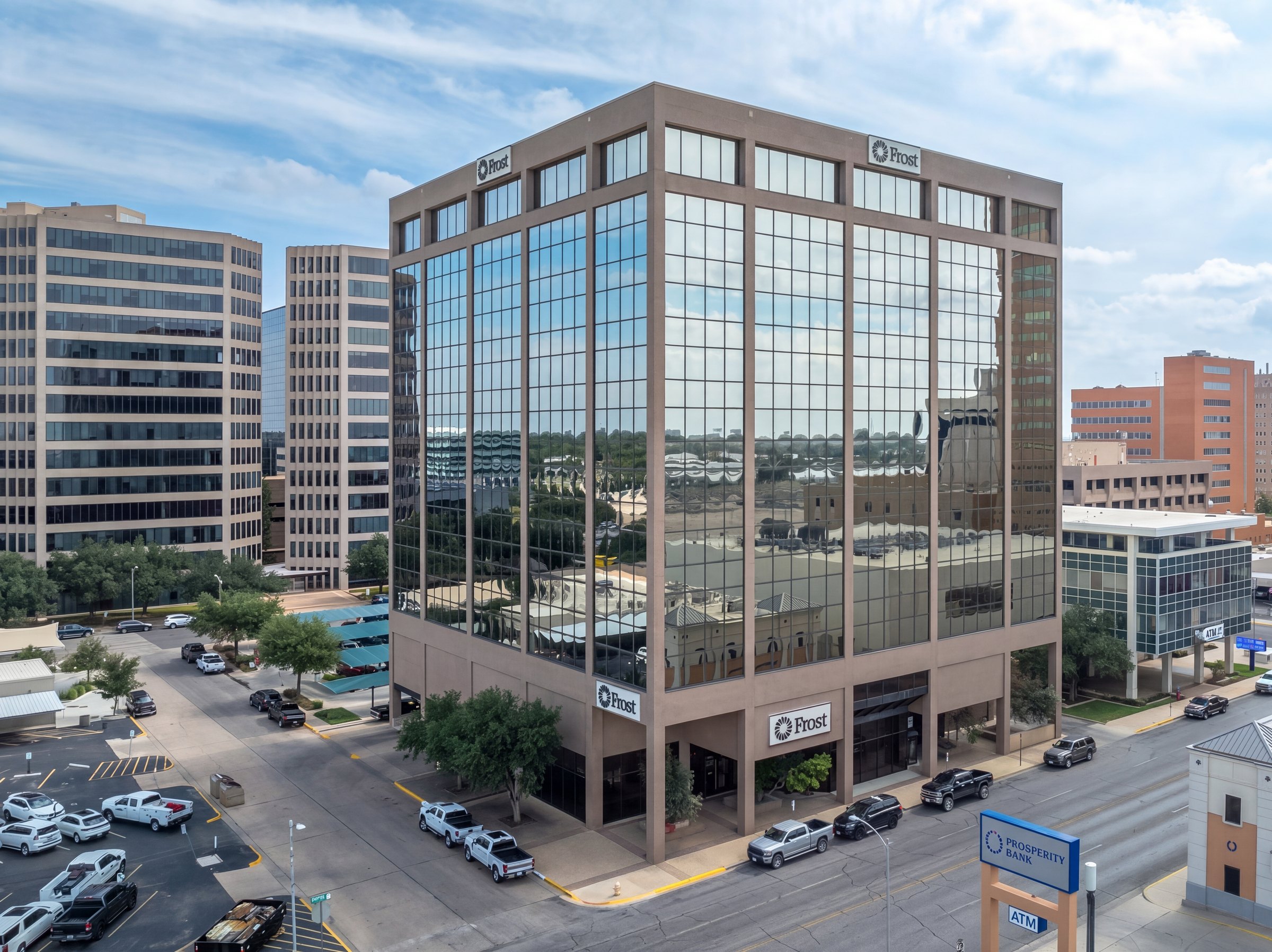 The Frost Tower at 508 W. Wall Street, Midland, Texas, the building in which the firm's office is located.